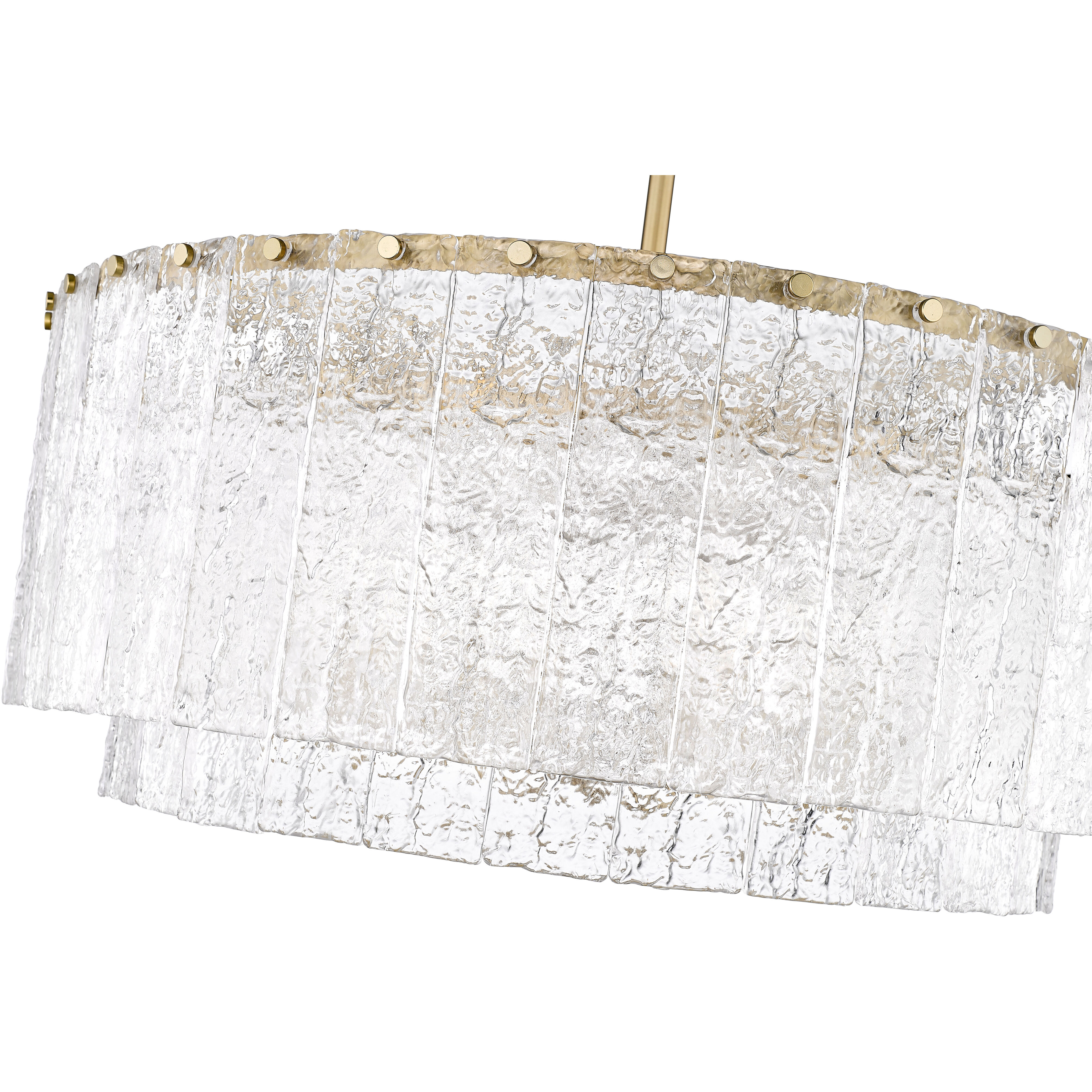 Glacier 12 Light 33 inch Modern Gold Pendant Ceiling Light