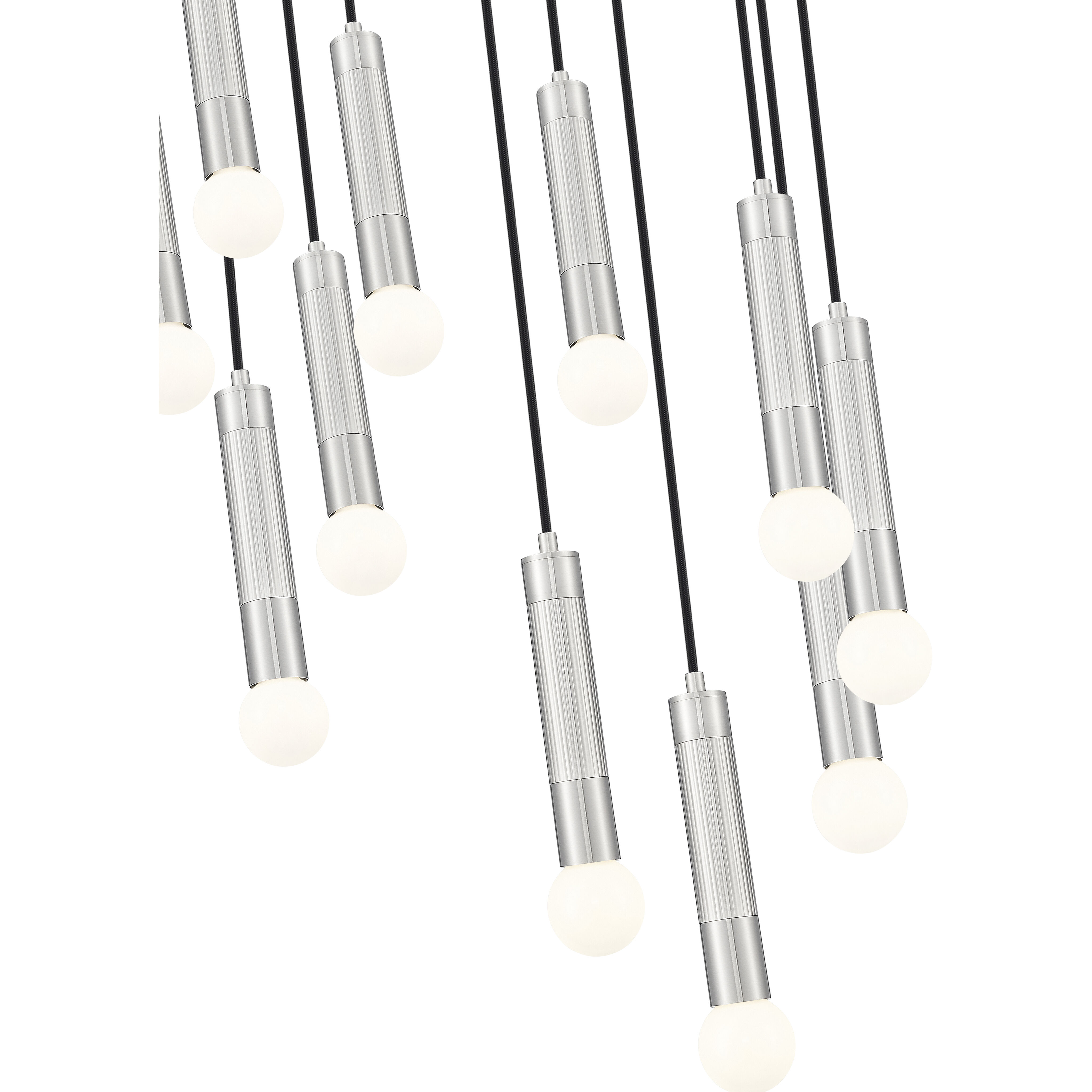 Stari 11 Light 24 inch Brushed Nickel Chandelier Ceiling Light