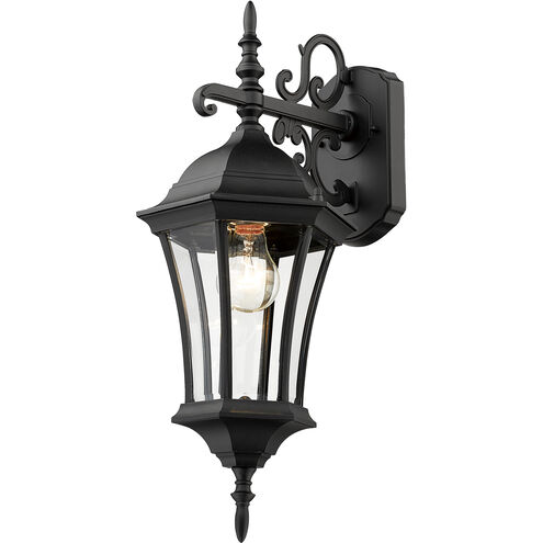 Wakefield 1 Light 21.75 inch Black Outdoor Wall Light
