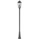 Gannon 3 Light 120.75 inch Black Outdoor Post Mounted Fixture