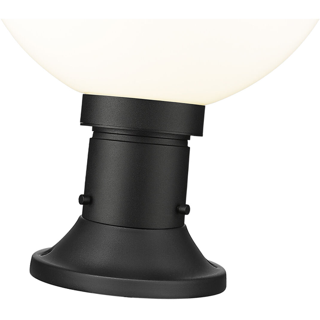 Laurent 1 Light 17.75 inch Black Outdoor Pier Mounted Fixture