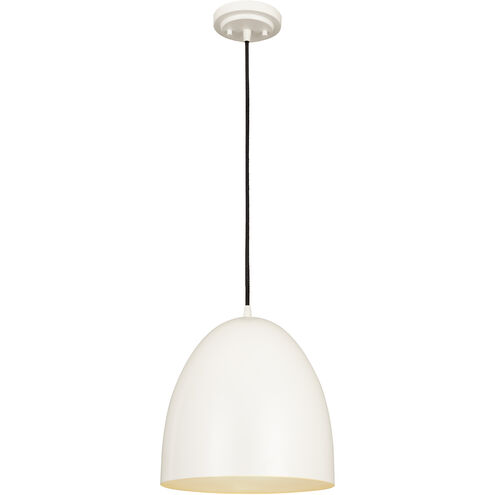 Z-Studio 1 Light 12 inch Satin White Pendant Ceiling Light in Matte White