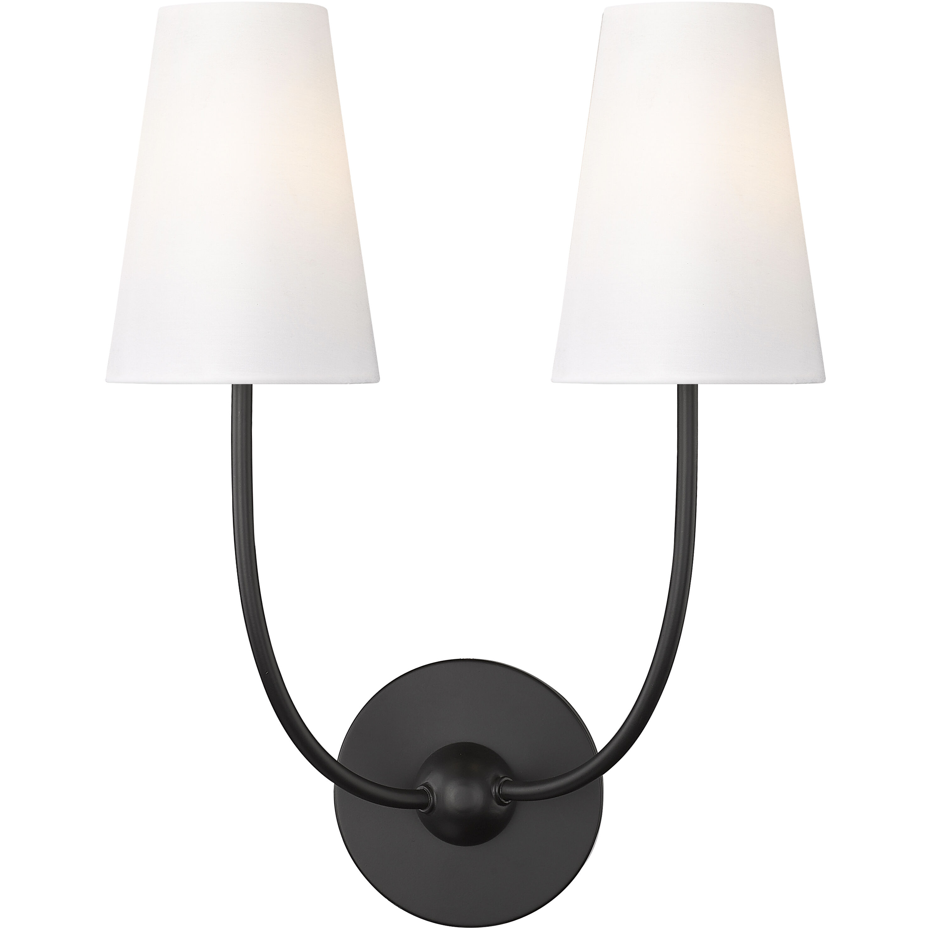 Shannon 2 Light 12.75 inch Matte Black Wall Sconce Wall Light