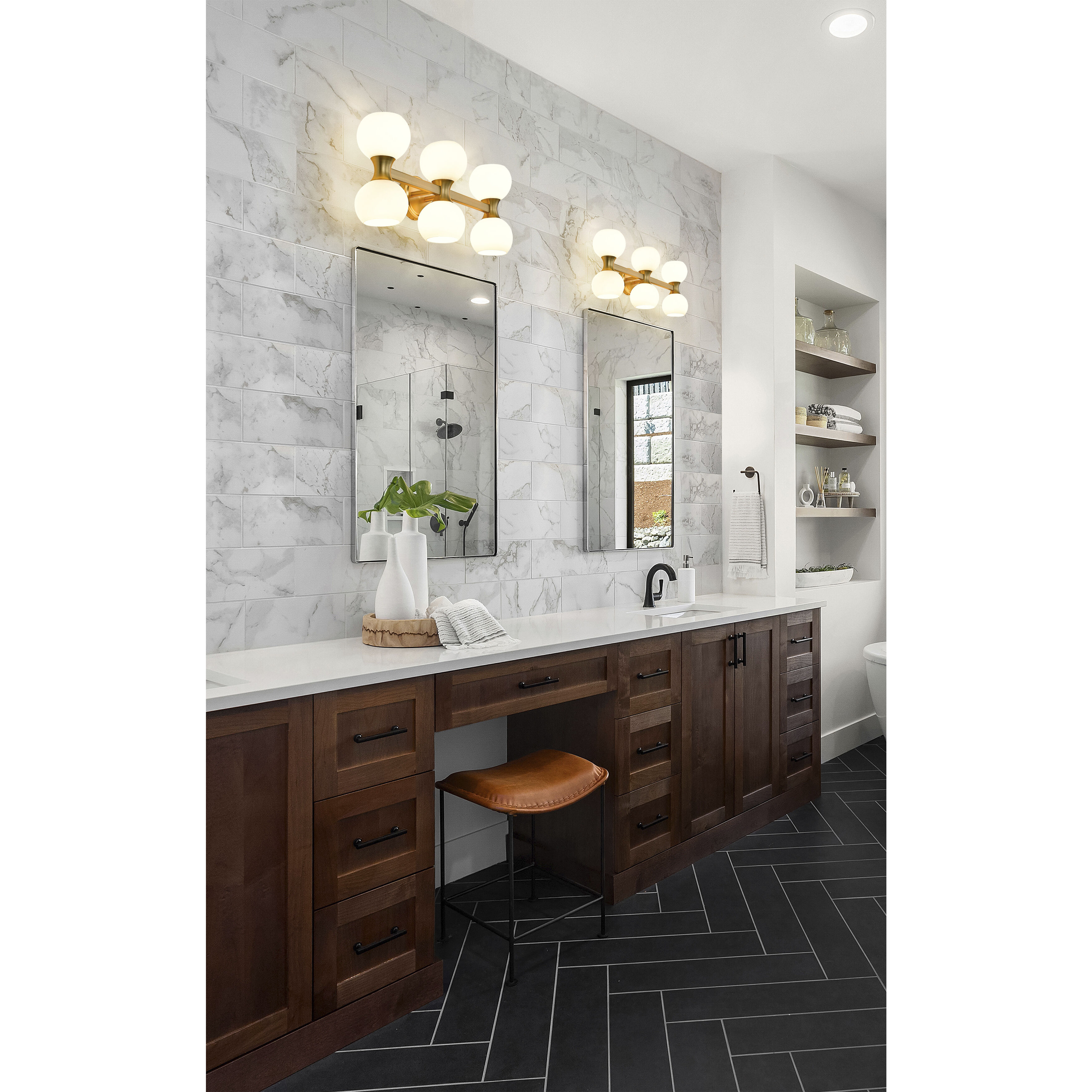 Artemis 6 Light 25 inch Modern Gold Vanity Wall Light