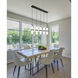Cayden 5 Light 42 inch Matte Black Linear Chandelier Ceiling Light