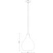 Bon Air 1 Light 13 inch Modern Gold Pendant Ceiling Light