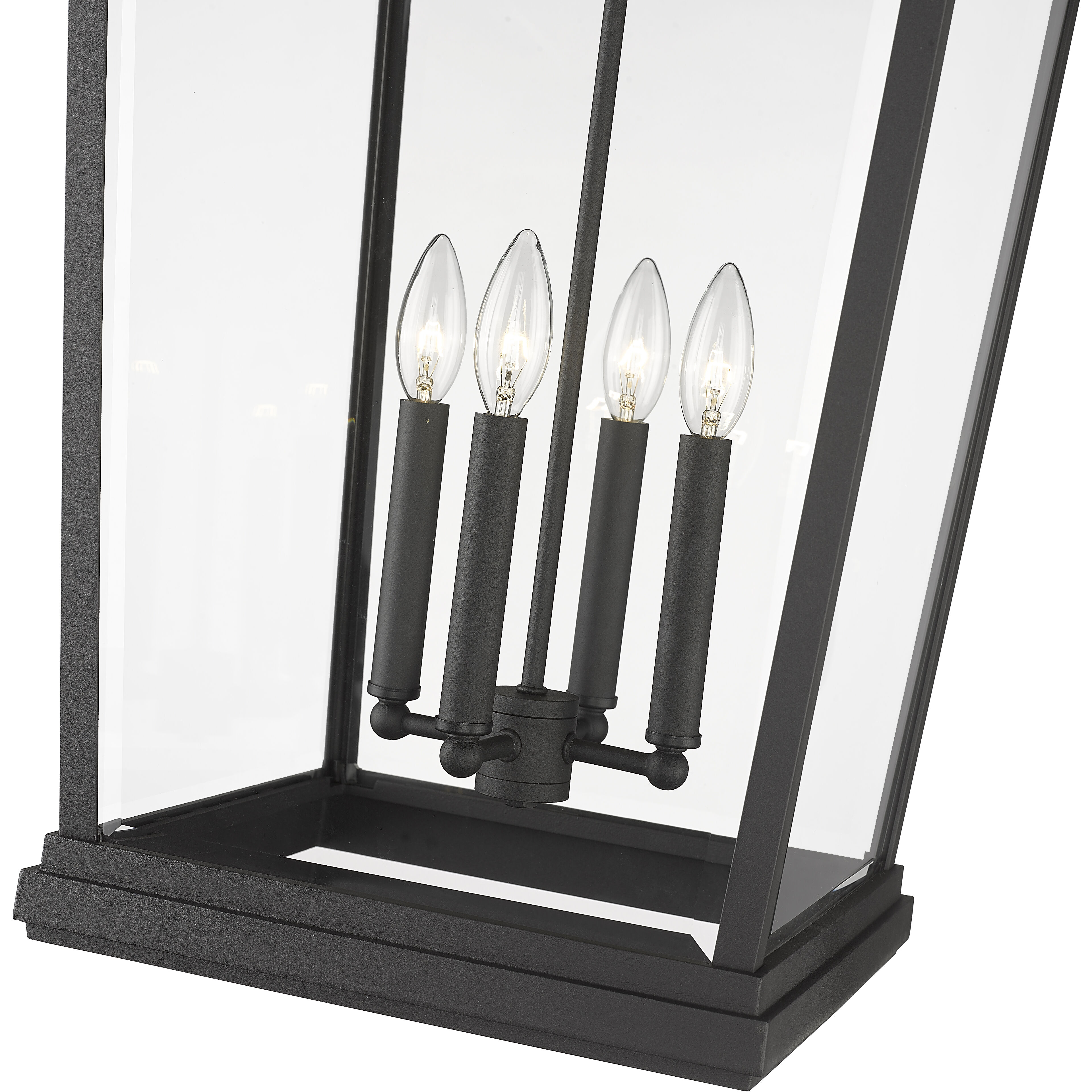 Beacon 4 Light 30.25 inch Black Outdoor Wall Light