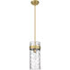 Fontaine 1 Light 6.5 inch Rubbed Brass Pendant Ceiling Light in Rubbed Bronze