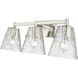 Analia 3 Light 26.25 inch Brushed Nickel Vanity Wall Light