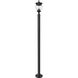 Davina 3 Light 94 inch Black Outdoor Post Mounted Fixture in G9