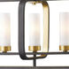 Aideen 7 Light 42.25 inch Bronze Gold Linear Chandelier Ceiling Light