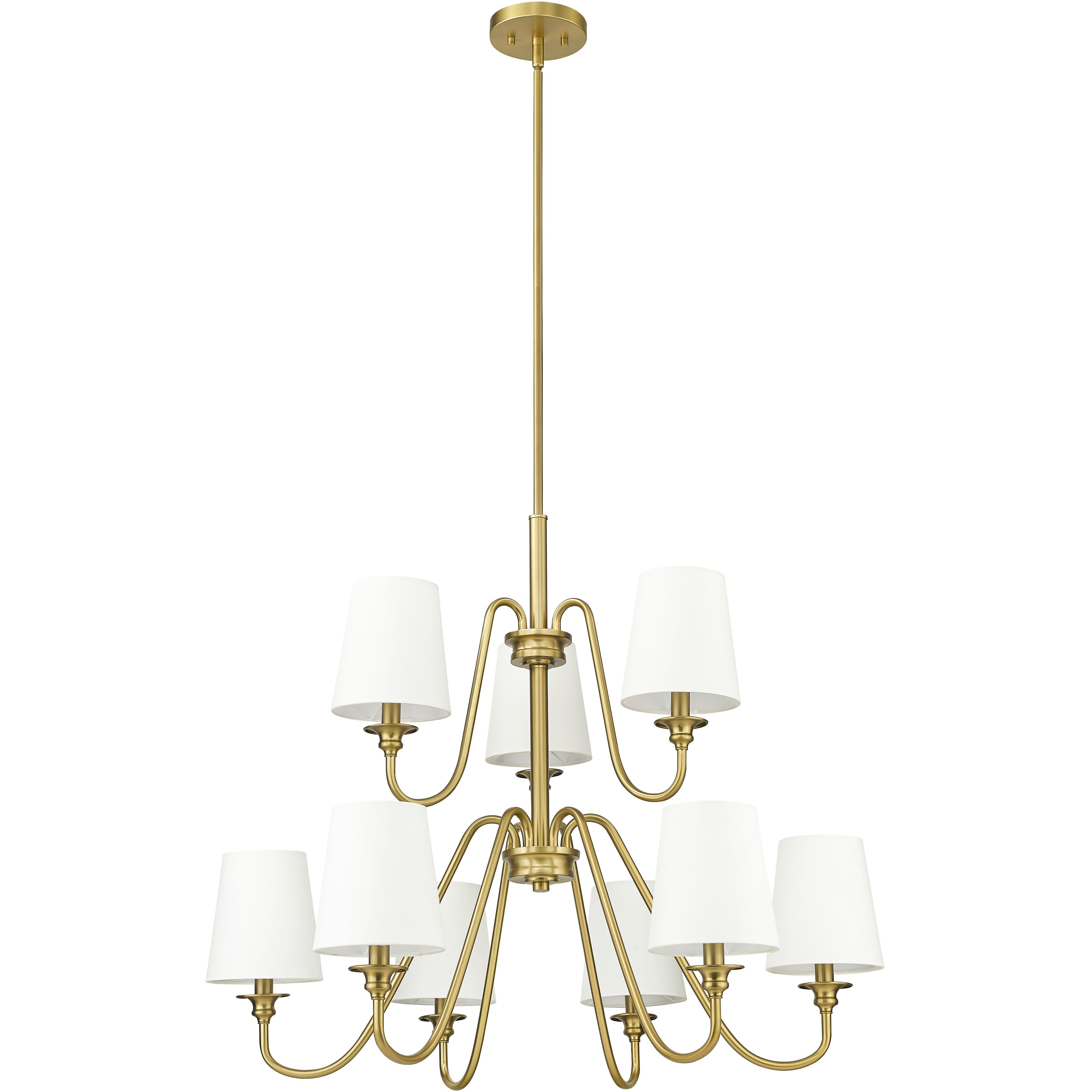 Gianna 9 Light 32 inch Modern Gold Chandelier Ceiling Light