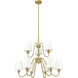 Gianna 9 Light 32 inch Modern Gold Chandelier Ceiling Light