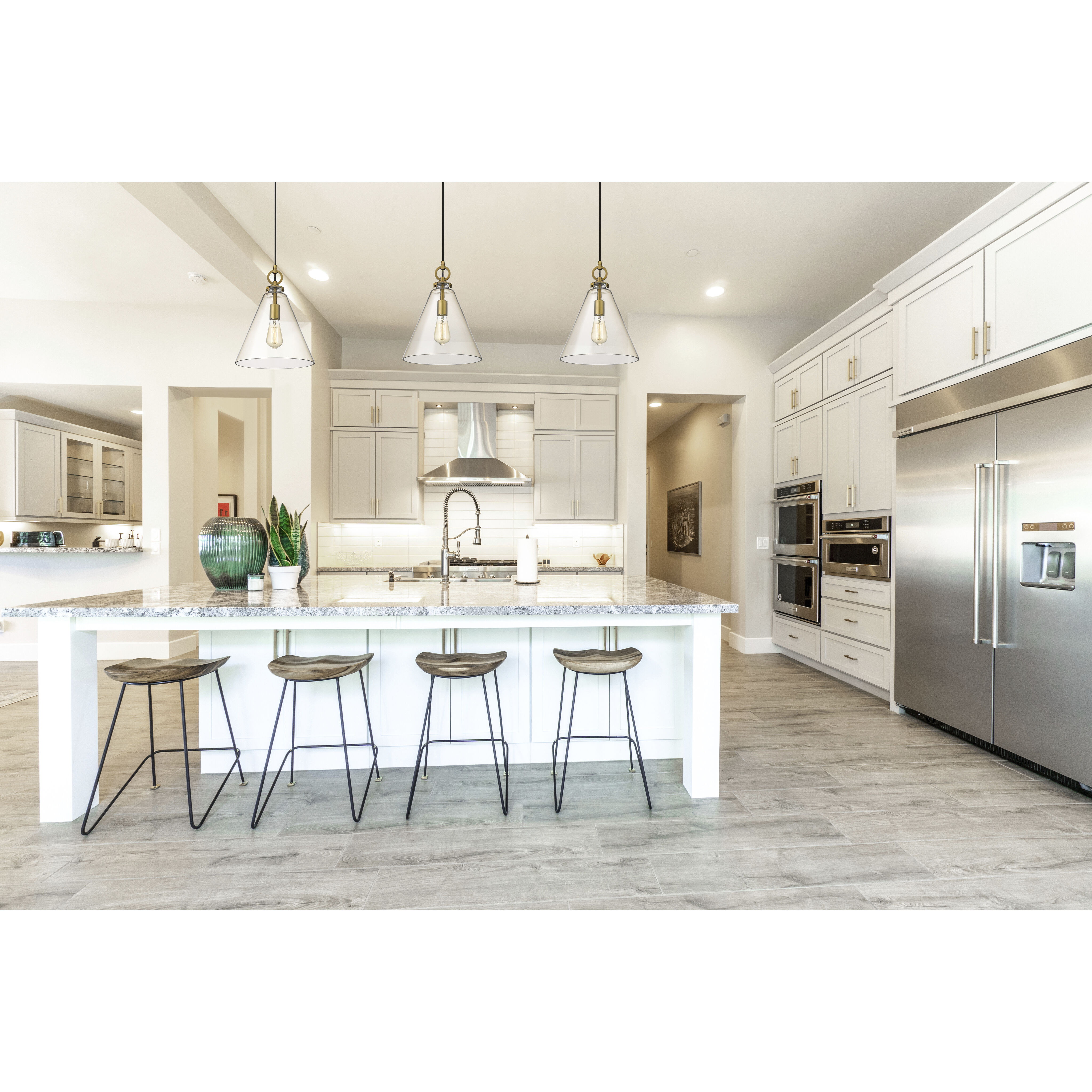 Harper 1 Light 11.5 inch Rubbed Brass Pendant Ceiling Light