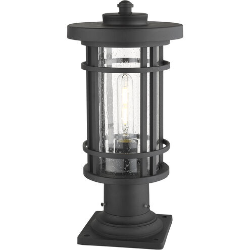 Jordan 1 Light 16.75 inch Black Outdoor Pier Mounted Fixture