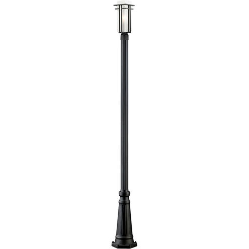 Abbey 1 Light 111 inch Black Outdoor Post Mounted Fixture