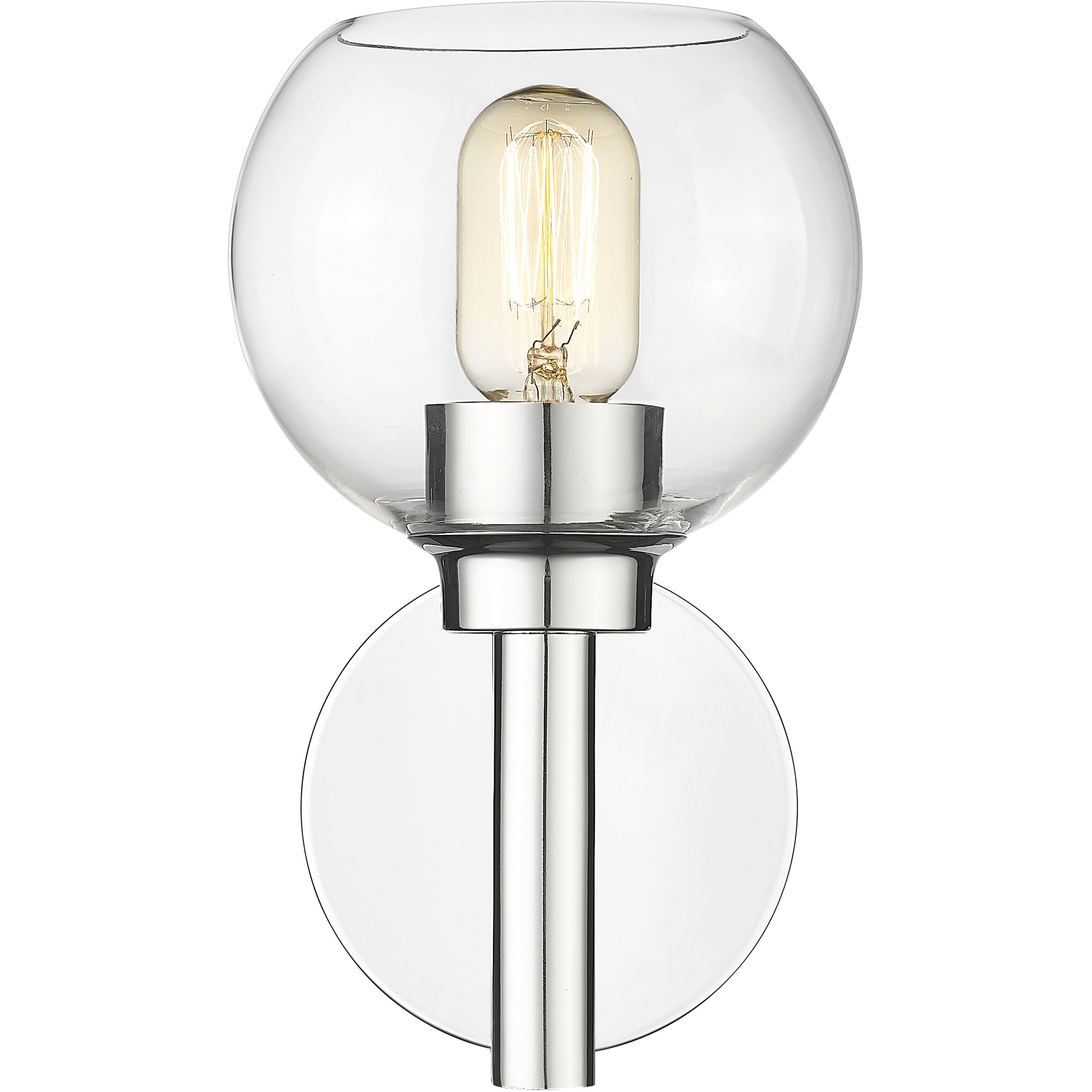 Sutton 1 Light 6 inch Chrome Wall Sconce Wall Light