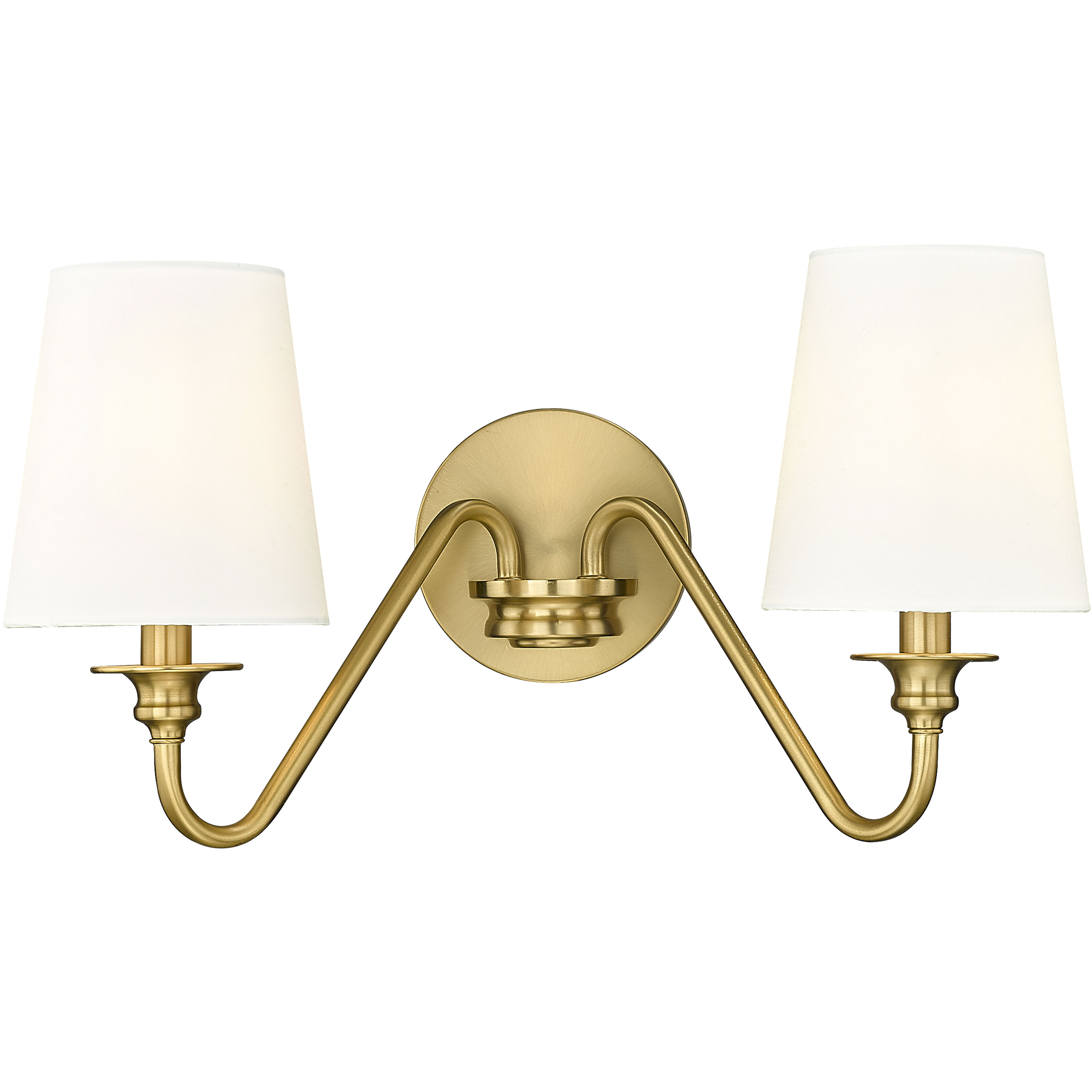Gianna 2 Light 20 inch Modern Gold Wall Sconce Wall Light