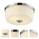 Lamina 2 Light 12.13 inch Chrome Flush Mount Ceiling Light