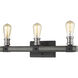 Kirkland 3 Light 22 inch Ashen Barnboard Vanity Wall Light