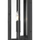 Lucian 2 Light 21.5 inch Black Outdoor Wall Light