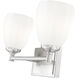 Oren 2 Light 16 inch Brushed Nickel Bath Vanity Light Wall Light