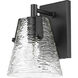 Analia 1 Light 6.5 inch Matte Black Wall Sconce Wall Light