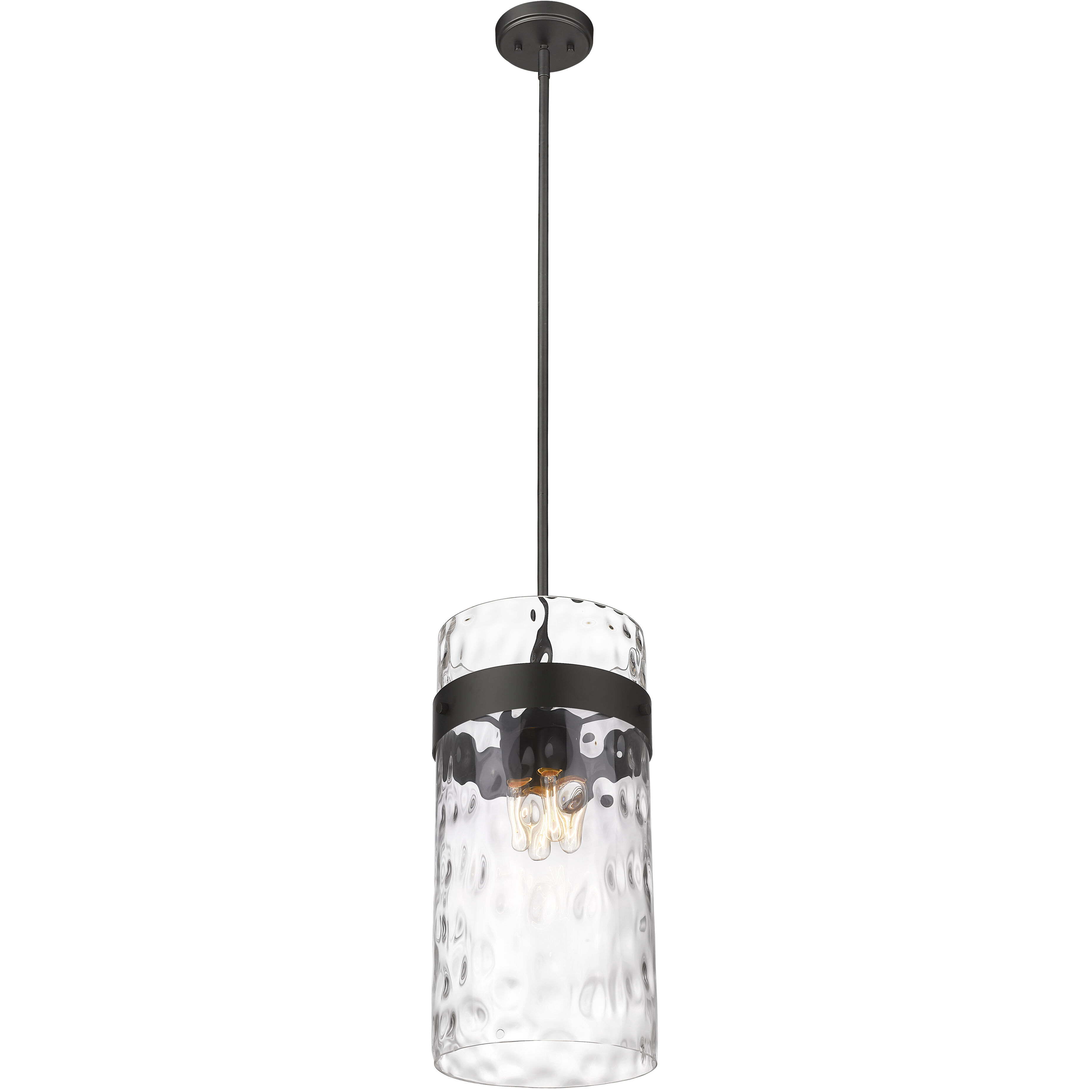Fontaine 4 Light 13 inch Matte Black Pendant Ceiling Light