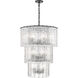 Glacier 12 Light 27.5 inch Matte Black Chandelier Ceiling Light