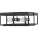 Halcyon 3 Light 15.75 inch Matte Black and Chrome Flush Mount Ceiling Light