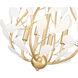 Claudine 4 Light 18 inch Modern Gold Chandelier Ceiling Light