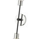 Neutra 2 Light 6 inch Matte Black and Polished Nickel Wall Sconce Wall Light