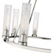 Beau 8 Light 33 inch Polished Nickel Chandelier Ceiling Light