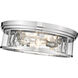Clarion 4 Light 20.75 inch Polished Nickel Flush Mount Ceiling Light