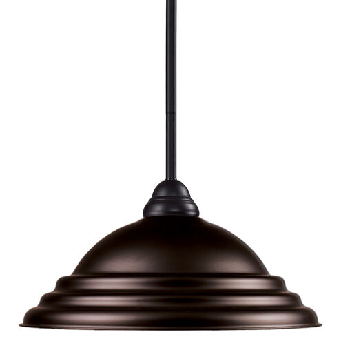 Riviera 1 Light 16 inch Bronze Pendant Ceiling Light in Stepped Bronze