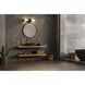 Idris LED 18.5 inch Matte Black Bathroom Vanity Wall Light