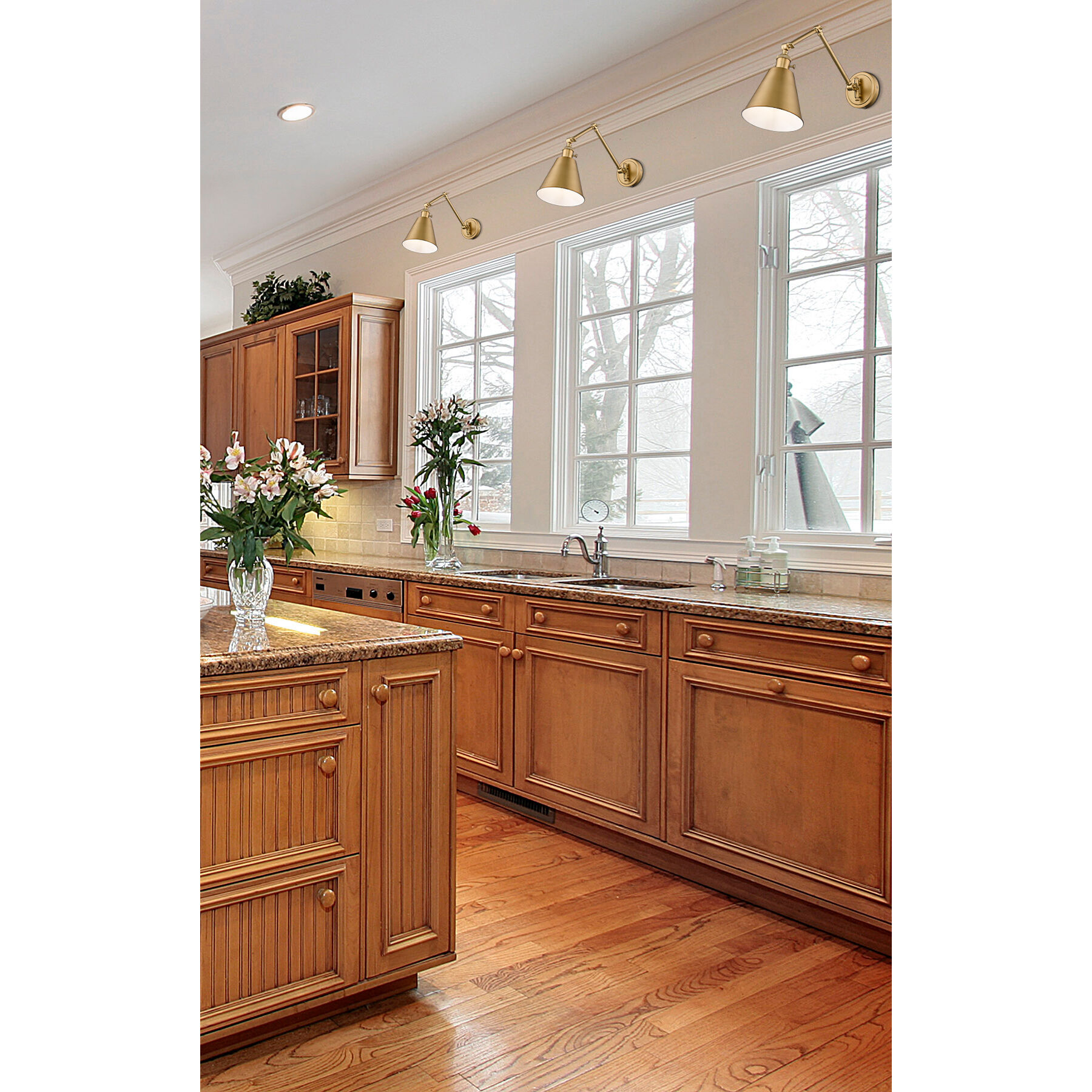 Gayson 1 Light 7.5 inch Rubbed Brass Wall Sconce Wall Light