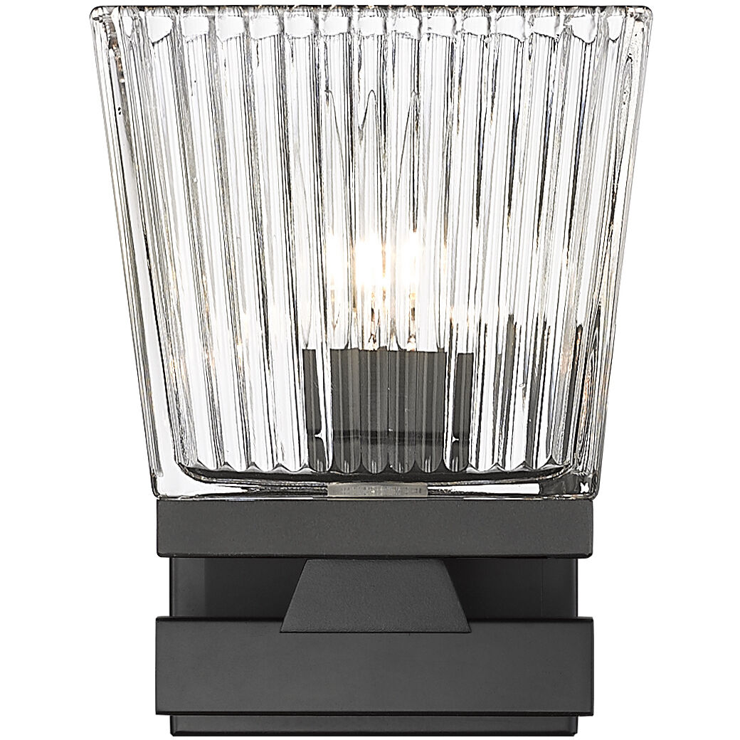 Astor 1 Light 5.75 inch Matte Black Wall Sconce Wall Light