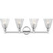 Auden 4 Light 31.75 inch Chrome Bath Vanity Wall Light
