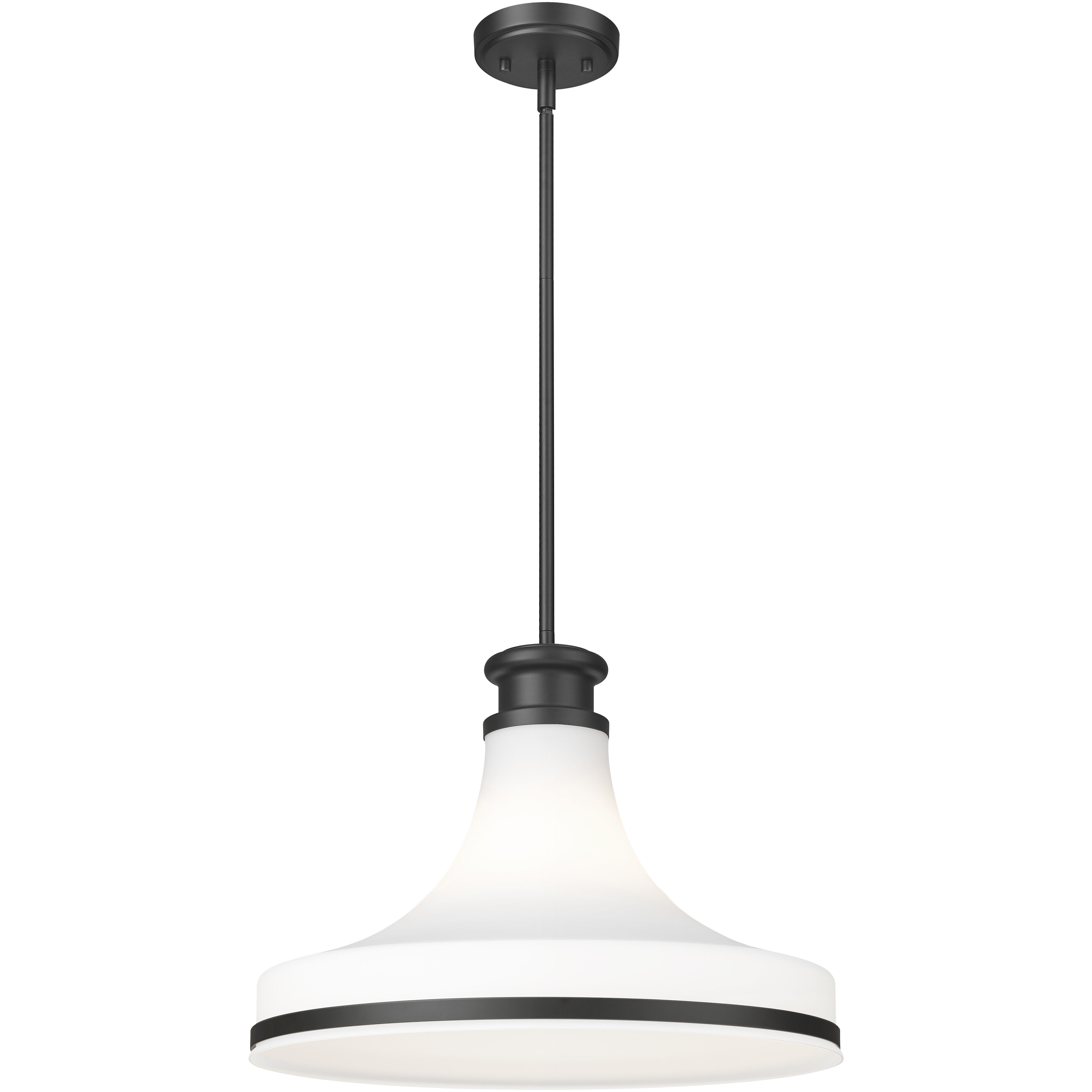 Reznor Pendant Ceiling Light in Matte Black