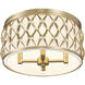 Harden 4 Light 16.25 inch Modern Gold Flush mount Ceiling Light
