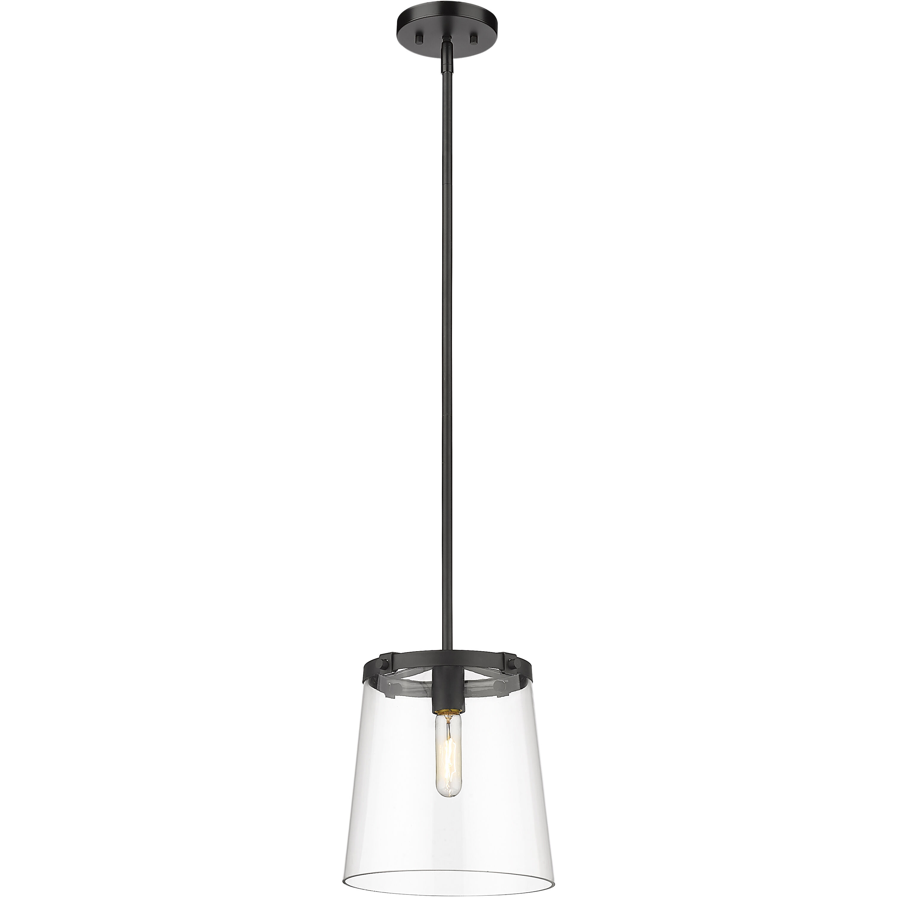 Callista 1 Light 10 inch Matte Black Pendant Ceiling Light