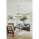 Callista 9 Light 38 inch Rubbed Brass Chandelier Ceiling Light