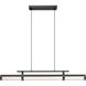 Benoit LED 44 inch Matte Black Billiard Light Ceiling Light