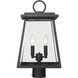 Broughton 2 Light 19.25 inch Black Outdoor Post Mount Fixture