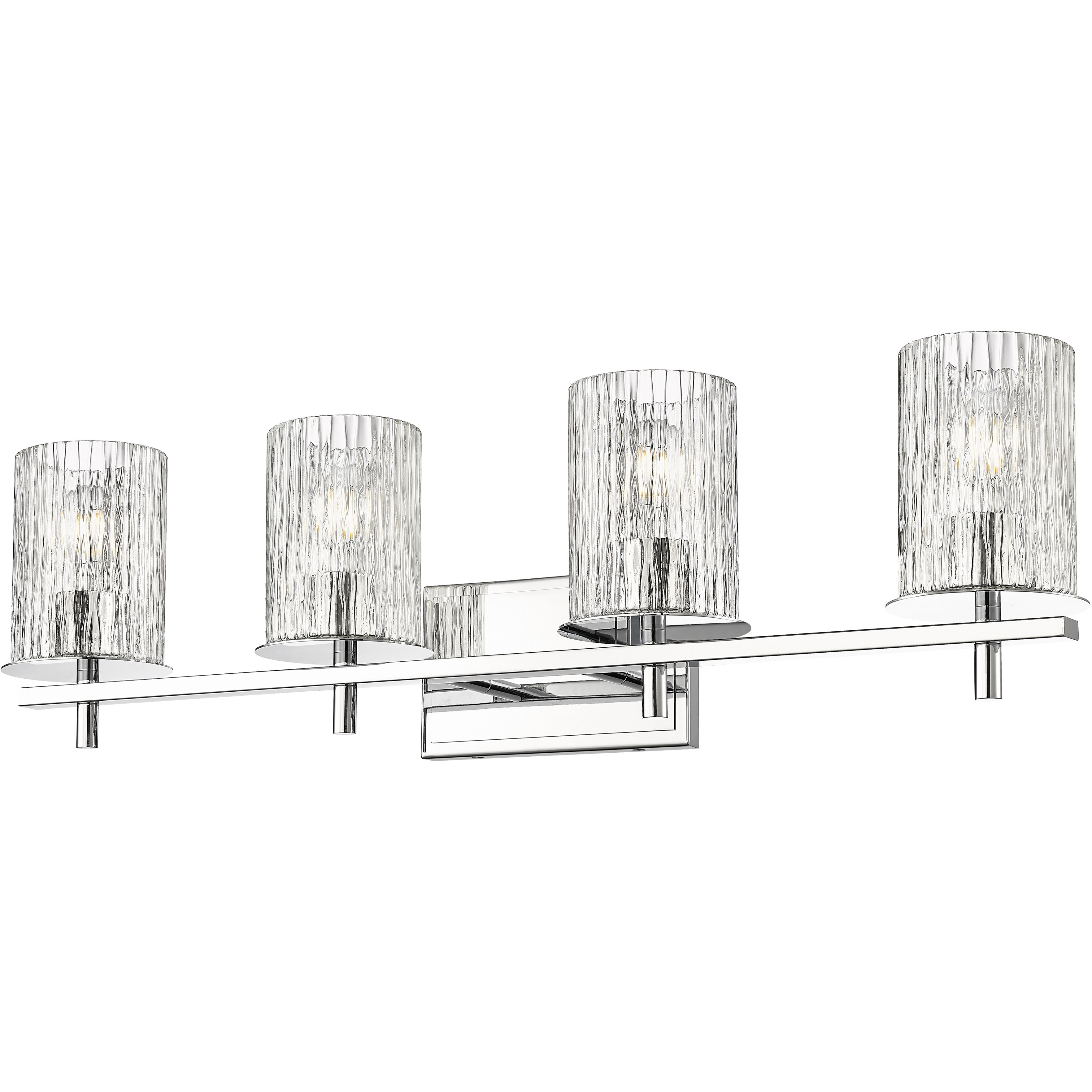 Grayson 4 Light 31 inch Chrome Vanity Wall Light