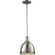 Mason 1 Light 8 inch Brushed Nickel Pendant Ceiling Light in Brushed Nickel Steel