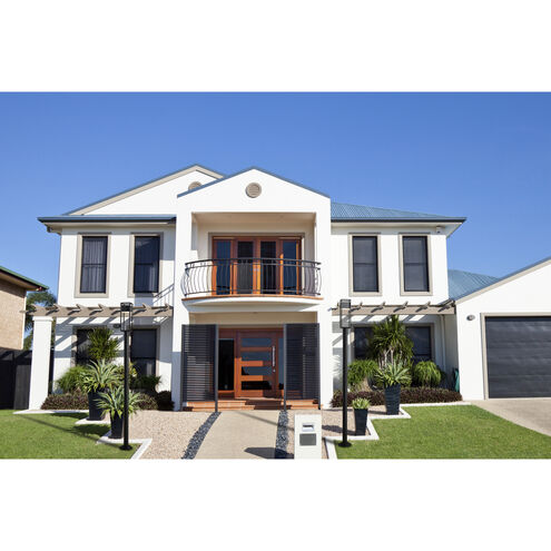 Barwick LED 95 inch Black Outdoor Post Mounted Fixture