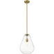 Ayra 1 Light 12 inch Olde Brass Pendant Ceiling Light