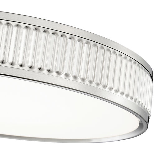 Stari LED 16.75 inch Brushed Nickel Flush Mount Ceiling Light